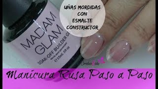 Como alargar las uñas con esmalte constructor de Madam Glam
