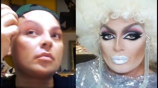 Drag Queen Transformation  makeup ROXI KARAMEL