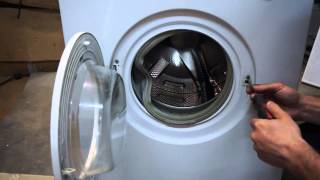 как снять УБЛ стиральной машины Beko. Видео №37