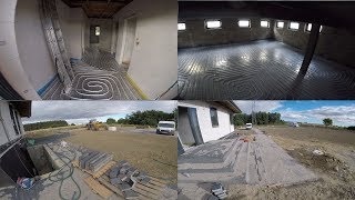 #vlogbudowlany. Wieniec na pękniętej ścianie działowej, c.o, kanaliza, taras, kostki .. info