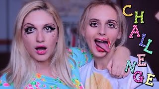 ВЫЗОВ!!! МАКИЯЖ с Закрытыми ГЛАЗАМИ / Макияж ВСЛЕПУЮ / Challenge