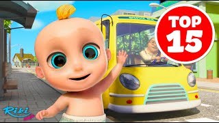 Колеса на автобусе | The Wheels on the Bus - Songs for Children | LooLoo Kids TOP 15