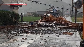 Strong winds, suspected tornado hit Japan