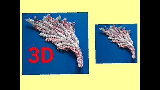 Листик крючком .РЕЛЬЕФНЫЙ 3D ЛИСТИК КРЮЧКОМ В ЗЕРКАЛЬНОМ Отражении.ИРЛАНДСКОЕ КРУЖЕВО.Мотив крючком.