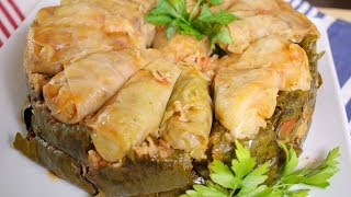 How to make Cabbage Rolls (Vegetarian) / Dolmat Kalama (Assyrian Food)