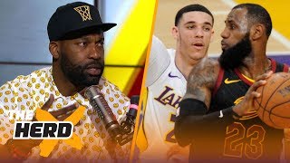 Baron Davis on why Lakers shouldn't drop Lonzo to get LeBron, Kawhi and Paul George | NBA | THE HERD