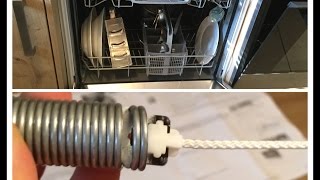 Siemens Spülmaschine/Geschirrspüler reparieren,  Federn an der Tür ersetzen, Dishwasher Door Repair