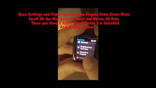 How to Remove Demo Mode on Apple Watch Series 3,4, and 5! Apple Secret Menu!