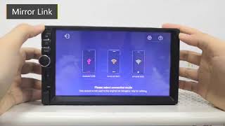 Panlelo 2 Din Android 8.1 Car Player 7 inch 1080P GPS Navigation Audio Radio