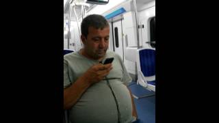 İzmir izban metrosu sigara rezaleti