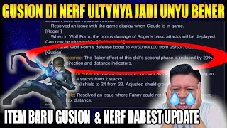 GUSION DI NERF ULTINYA JADI PENDEK GINI WHY MOONTON SEMUA DI NERF :( - Mobile Legend Bang Bang