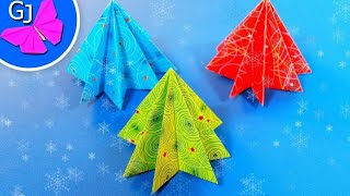Как сделать простую Елку из бумаги ❄ Поделки на Новый Год