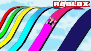 Su Parkı Fabrikasından Kaydık!! - Panda ile Roblox SLIDE SIMULATOR