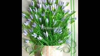 Квиллинг. Подснежники. Мастер-класс.