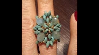 tutorial Anello "Sofia" con superduo e cipollotti