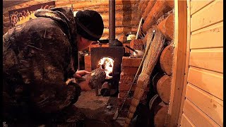 Жизнь в тайге. И мне сегодня 30 лет. Праздничный ужин в избе.