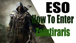 Elder Scrolls Online ★ How To Enter Zaintirari  - Puzzle Solution ★