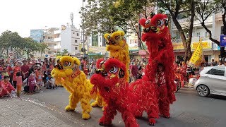 [Múa Lân Sư Rồng] Tinh Anh Đường Tứ Quý Lân Tết 2018 | Long Shi | Lion Dance Dragon Dance