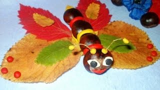 Детские поделки из каштанов и желудей в детский сад своими руками