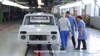 Как красят LADA 4x4 на АВТОВАЗе.LADA NIVA's Modern Paintshop  full footage in HD (English subs)