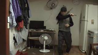 kksd 단검술 knife fighting----knife vs knife heart가슴belly복부front정면stab찌르기left좌right우flank옆구리stab찌르기하는단검