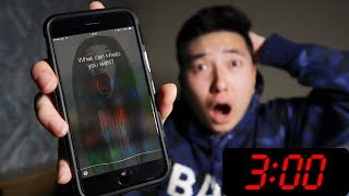 DO NOT TALK TO SIRI AT 3:00 AM! *THIS IS WHY* (SIRI 3 AM CHALLENGE)
