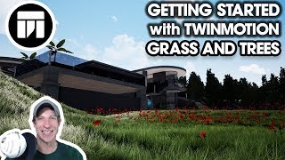 Getting Started RENDERING IN TWINMOTION (EP4) - Adding Grass, Plants, and Trees