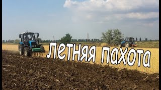 Летняя пахота двумя МТЗ 1221
