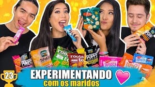 PRIMEIRO EXPERIMENTANDO COM OS MARIDOS! | Blog das irmãs