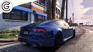 GTA V Realistic Graphics - AUDI RS7 - M.V.G.A. 2.65 & Redux 1.3 Gameplay ! 1440p 60FPS