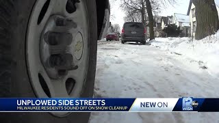 Some Milwaukee side streets still waiting for snow cleanup