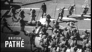 Us Marines Go Airborne In Helicopters (1956)