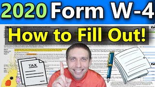 How to Fill Out the New 2020 W-4 Form (VERY DETAILED Examples) (2020 W-4 Explained Step By Step)