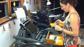 Printing at The Laughing Owl Press