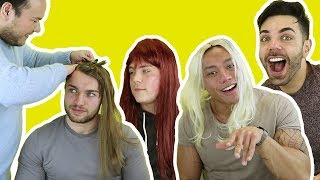 5 MÄNNER bekommen zum 1. Mal Haarverlängerung EXTENSIONS