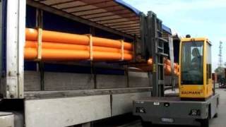 BAUMANN Seitenstapler sideloaders, PVC and Pipe applications