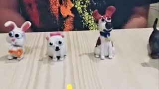 Тайная жизнь домашних животных. Поделки из пластилина.