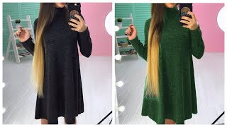 Одежда с AliExpress - изящное теплое платье