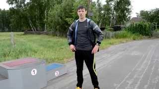 Тренировка лыжника: бег. Разминка.