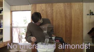 Almond Nut Cracker Using Drill