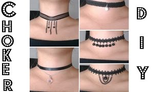 Chokers DIY / Hazlo tu misma