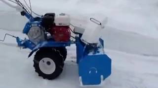 Мотоблок Нева + снегоуборщик Нева = видеоинструкция по монтажу