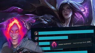 So I accidentally took Dark Harvest on Kai'Sa in my promos..