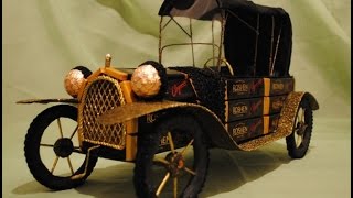 Ретро автомобиль из шоколадных конфет. Мастер-класс.