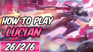 HOW TO PLAY LUCIAN | Build & Runes | Diamond Commentary | PROJECT: Lucian | League of Legends | S9