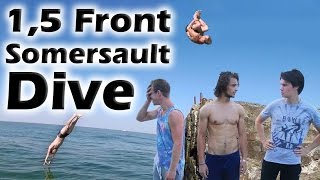 Как научиться "1,5 оборота вперёд" за одну тренировку (1,5 Front Somersault Dive Tutorial)