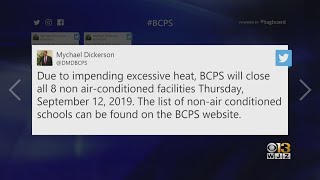 Baltimore County Schools Without A/C Will Be Closed Thursday