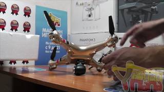 SYMA X8HW распаковка дрона с транслирующей WIFI камерой