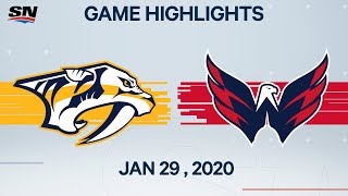 NHL Highlights | Predators vs. Capitals – Jan. 29, 2020