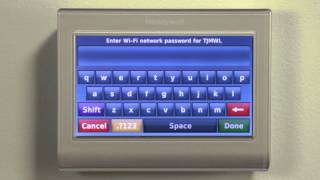 Connect the Honeywell Wi-Fi smart thermostat to your Wi-Fi network with the help of this video.